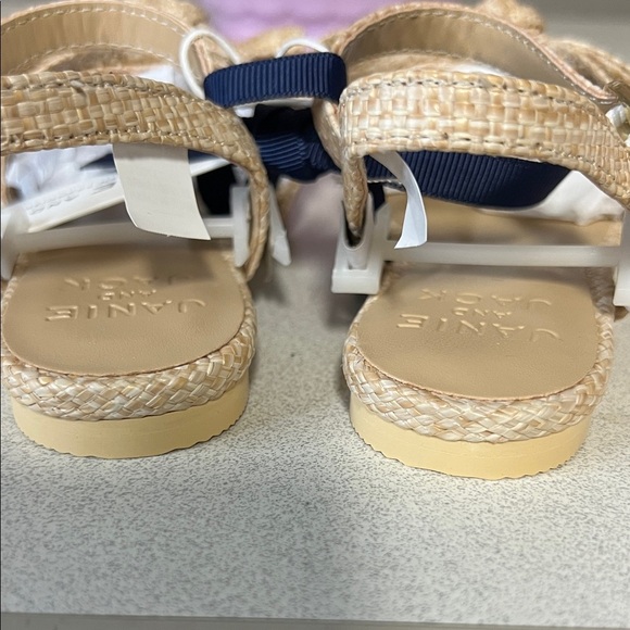 Janie and Jack Woven Bow Kids Sandals - Picture 6 of 6